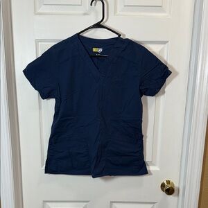 Navy Blue Scrub Top